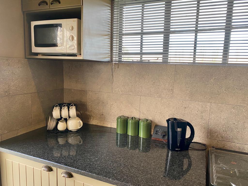 Di Plek guesthouse kitchen for self-catering.